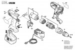 Bosch 0 601 952 452 GSB 14,4 VE-2 Cordless Impact Drill 14.4 V / GB Spare Parts GSB14,4VE-2